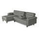 thumbnail image 4 of Sala Modular Sofá Cama Makora Lino Gris Claro Modelo Mosley Reversible, 4 of 9