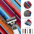 thumbnail image 5 of Round Area Rugs 5Ft, Mexican Style Non-Slip Washable Circle Rugs Carpet, Colorful Mexico Stripes Ombre Red Blue Indoor Outdoor Rug Floor Mats Throw Runner for Bedroom Living Room Bathroom, 5 of 8