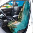thumbnail image 3 of POLERO Front Seat Cover Machine Washable Microfiber, Compatible with Van Truck Seat, for Cars Trucks SUVs, Tropical Beach Coast Print, 3 of 7