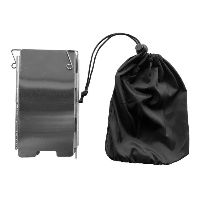 Toystoory Estufa de protección contra el viento, portátil, plegable, a prueba de viento, para acampar, mochilero, cocina, barbacoa, cocina, Estufas de camping Mini 9 Platos