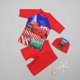 thumbnail image 1 of Badmode para niños, traje de murciélago de 3 piezas, gorro de baño para niños, traje de baño corto Mouw Broek, traje de baño para la playa, juego de bañera para bebés G, 1 of 2