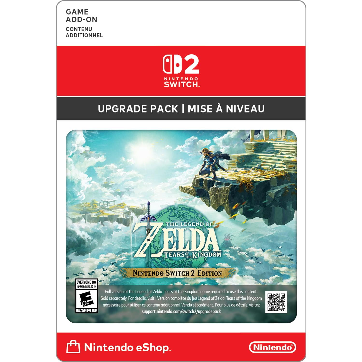 The Legend of Zelda: Tears of the Kingdom – Nintendo Switch 2 Edition Mise À Niveau (Code Numérique)