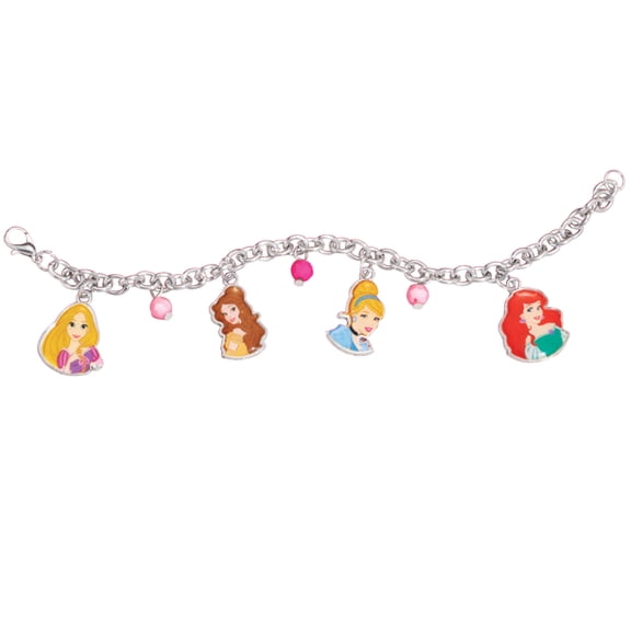 Collections Etc Disney Princess Beaded Charm Bracelet