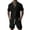 Black, variant on IWRICH Men's 2 Pieces Outfits Summer Beach Set Short Sleeve Button down Shirts and Shorts 2 Piece Loose Fit Hawaiians Sets Navy XL