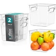 thumbnail image 1 of Sorbus Clear Storage Bins - Multi-Purpose Organizers for Kitchen, Pantry, Fridge, and Cabinet (2 Pack), 1 of 6