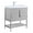 Bright Taupe, variant on Fine Fixtures Serenity 24 in. W x 18 in. D x 33.5 in. H Bathroom Vanity in White Matte with Gel Coated Thick Edge top in Whte with Black Hardware