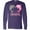 Purple, variant on Inktastic You're Flippin' Fintastic Dolphins Long Sleeve T-Shirt