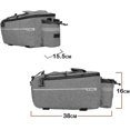 thumbnail image 2 of Bolsa para portaequipajes trasero de bicicleta de ciclismo, bolsa térmica para maletero para artículos fríos o calientes, bolsa de equipaje para alforja de almacenamiento de bicicletas de mo, 2 of 2