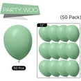 thumbnail image 5 of Dusty Green Balloons 50 pcs 12 Inch Matte Sage Olive  Green Eucalyptus Helium Balloons for Wedding Baby Shower Gender Reveal Birthday Graduation Jungle Safari Party Decorations Green-F35, 5 of 12