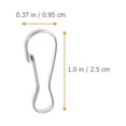 thumbnail image 2 of MasteelfCA 100Pcs Stainless Steel Snap Hooks Small Spring Buckles Multi-function Spring Hooks Key Ring Hooks, 2 of 8