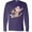Purple, variant on Inktastic Sock Monkey Gingerbread Long Sleeve T-Shirt