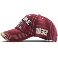 thumbnail image 3 of réplica de gorra de béisbol antigua para hombre retro, 3 of 5