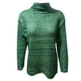thumbnail image 3 of Fesfesfes Women Sweaters Long Sleeve Solid Color Mock Neck Sweater Tops Casual Loose Knitted Dressy Sweater Tops Under $10, 3 of 5