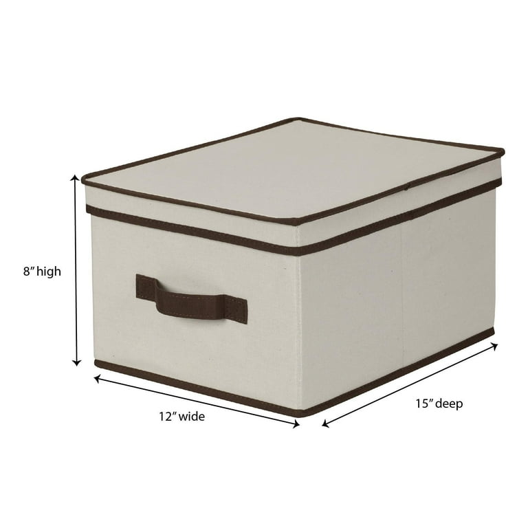 Large canvas storage best sale boxes with lids