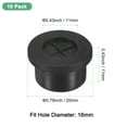 thumbnail image 3 of Uxcell Paquete de 10 Grommets de Goma para Cable de 16 mm para Agujeros de Escritorio, 3 of 7