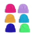thumbnail image 3 of Gorro corto de piel de melón, gorro tejido con forma de sandía, gorro de lana sin frijoles, gorro de punto con forma de lingote, cálido en otoño e invierno, 3 of 6