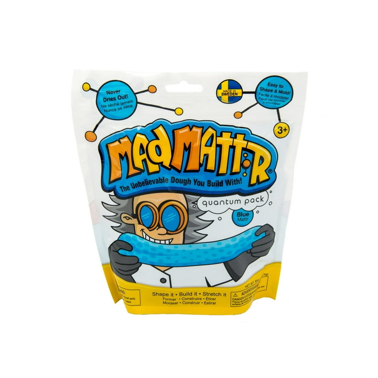 Mad Mattr Super Soft Sensory Modeling Dough 10oz. (Blue), Arts and