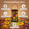 thumbnail image 4 of Colorful Sunflower Glow Solar Garden Lantern, Solar Outdoor Hanging Light Dragonflys Elementl Solar Light, Hanging Sunflower Lantern Lights with Colorful Projection, Outdoor Waterproof, Yard, 4 of 5