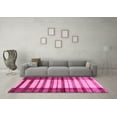 thumbnail image 3 of Ahgly Company Indoor Square Abstract Pink Modern Area Rugs, 8' Square, 3 of 4