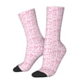 thumbnail image 1 of Lsque Ribbon Bow Printed Men's Crew Socks, Soft Durable Breathable Moisture-Wicking with Odor Control Cotton socks, 1 of 6