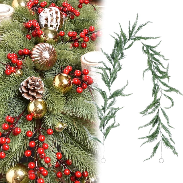 Artificial Mums for Outdoors Simulation Rattan Decoration Christmas Rattan Home Decoration Artificial Needle Rattan in Stock