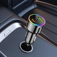 thumbnail image 4 of Yunuuuoa Fast Car Charger 60W 4 Port USB Cigarette Lighter Adapter with LED Light Quick Charge Compatible for iPhone Android Smartphones Tablets in Vehicle Travel, 4 of 6