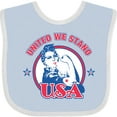 thumbnail image 3 of Inktastic Rosie Riveter United USA Girls Baby Bib, 3 of 4