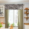 thumbnail image 4 of Coolnut Silver Brown Leopard Windows Valance Curtains, Double Layer Short Blackout Window Topper Treatment for Bathroom,Kitchen,Living Room,Cafe Decor,54x18Inch,only 1 Panel, 4 of 6