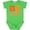 Apple Green, variant on Be Kind Logo In Orange Boys or Girls Baby Bodysuit