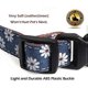 thumbnail image 5 of Collar de perro con lazo, cómodo collar de perro con lazo, ajustable, de cuero con estampado floral, para perros pequeños, medianos y grandes., 5 of 5