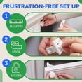 thumbnail image 7 of 20 Pack Magnetic Cabinet Locks Baby Proofing Children Proof Cupboard Drawers Latches - Easy Installation, 7 of 7