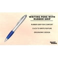 thumbnail image 3 of Ballpoint Pens With Rubber Grip, 10 pack, Black Ink Writing Pens in Bulk, Blue, 3 of 5