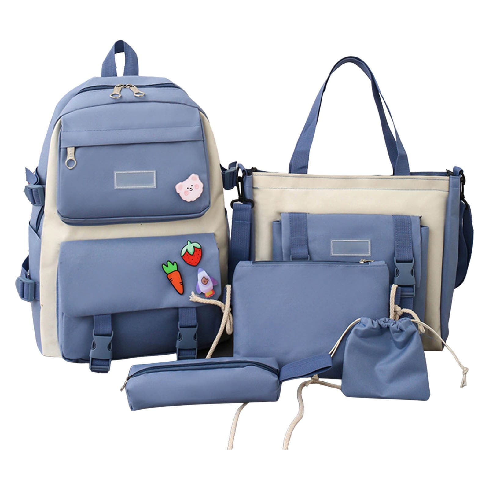 Backpacks for School School Backpack Set Large Capacity Messenger Bag Beam Bag Pencil Case School Bag Handbag Pencil Case for Kids