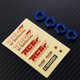 thumbnail image 5 of Bewildely 4 Uds 1/5 rueda de montaje hexagonal RC pieza de actualización adaptador fuerte de aleación de aluminio para XMAXX RC pieza de coche Kits de construcción modelo Azul oscuro, 5 of 5
