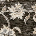 thumbnail image 5 of HomeRoots 8' X 11' Grey And Ivory Oriental Power Loom Stain Resistant Area Rug With Fringe, 5 of 9