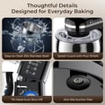 thumbnail image 5 of Stand Mixer with 5.5QT Stainless Steel Bowl & Extra 3.5QT Bowl, 10-Speed Tilt-Head Kitchen Mixer with Dough Hook, Beater & Whisk for Bread Dough, Cakes, Cookies & Baking, 5 of 9