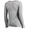 thumbnail image 3 of Women's Heathered Gray Minnesota Lynx Primary Logo Long Sleeve V-Neck T-Shirt, 3 of 3