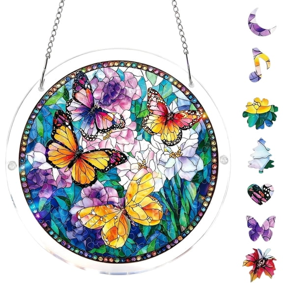 Tikeitoo Sun Catcher Puzzle Clearance Acrylic Rainbow Suncatcher Window Hanging Decoration for Living Room Bedroom Summer Home Balcony Ornaments Decoration