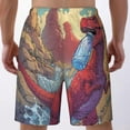 thumbnail image 2 of Men's Dinosaur Aquarius Cartoon Swim Trunks Quick Dry Board Shorts Funny Beach Shorts Swimwear Bathing Suits XXX-Large, 2 of 6