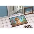 thumbnail image 2 of Carolines Treasures CK1283MAT Tibetan Mastiff Spring Door Mat Indoor Rug or Outdoor Welcome Mat 18x27 Doormat  27"L x, 2 of 4