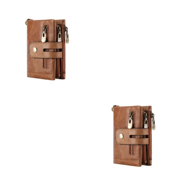 Cartera para hombre Sonducket monedero cerrojo vintage tarjeta corta bolsillo para dinero portomonee doble multifuncional para tarjetas Type3 NO3