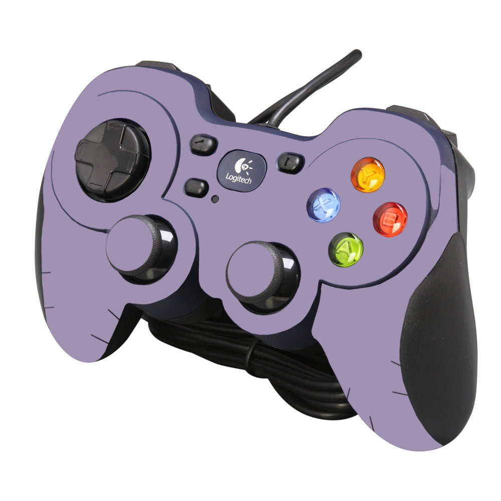Skin Decal Wrap Compatible With Logitech Gamepad F310 Design Solid Lavender -