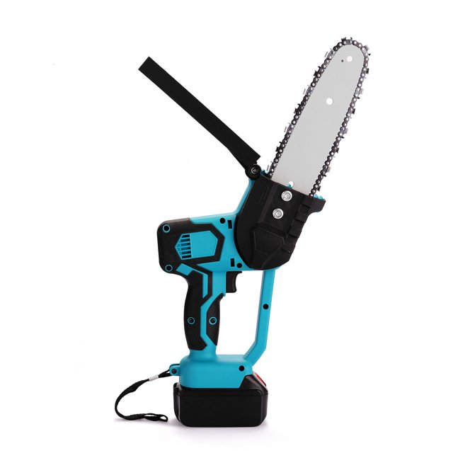 Sierra de podar eléctrica portátil 21V recargable, pequeña motosierra para dividir madera, herramienta de carpintería de una mano para jardín y huerto.
