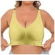 thumbnail image 2 of Sujetador deportivo sin aros ajustable color nude para mujer - Sin aros de acero, tallas grandes, 2 of 8