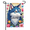 HYQ2, variant on Welcome Spring Garden Flag Blue Wolf With Flowers, DoubleSided 12x18 Inch Outdoor Yard Decor, Seasonal Farmhouse Banner