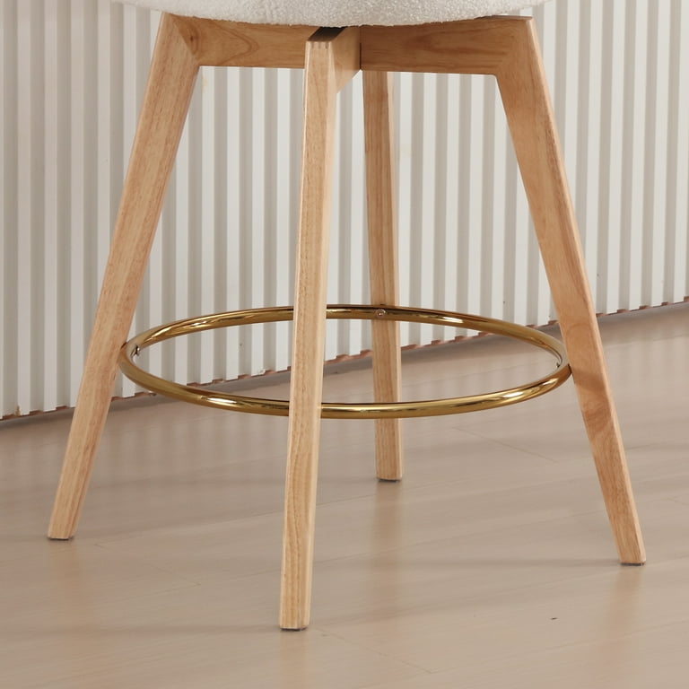 Zesthouse Swivel Counter Height Bar Stools Set of 2, 25.8