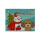 thumbnail image 1 of Mantel Individual de Tela de Caniche Marrón Chocolate con Muñeco de Nieve Caroline's Treasures BB1876PLMT Multicolor, 1 of 1