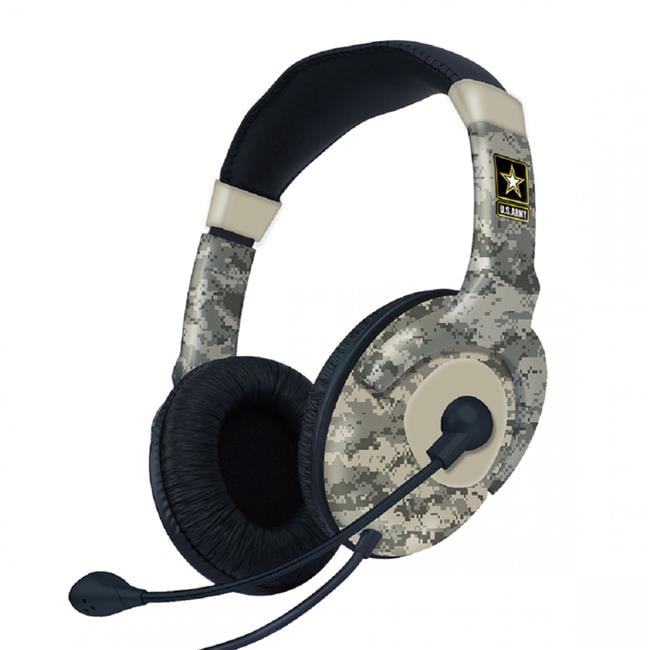 Armed Forces 810182 Us Army Gaming Headphones with Omnidirectional