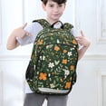 thumbnail image 6 of FORMRS Unisex School Backpack 17" Student Travel Bag with Laptop Compartment, Orange Flowers, 6 of 7