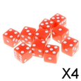 thumbnail image 1 of Paquete de 2-4 juegos de dados D6 de 10 piezas para juegos de rol de mazmorras y dragones 4 piezas, 1 of 8